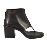 Leren Rubberen Zoolschoenen Miu Miu , Black , Dames