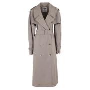 Waterdichte Stijlvolle Jas Moschino , Gray , Dames