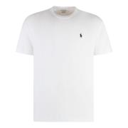 Klassieke Katoenen Crew-Neck T-Shirt Polo Ralph Lauren , White , Heren