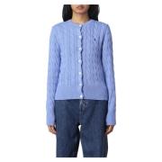 Comfortabele Gebreide Cardigan voor Dames Polo Ralph Lauren , Blue , D...