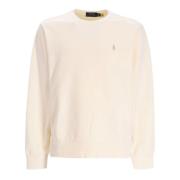 Geborduurd Logo Crew Neck Sweatshirt Ralph Lauren , White , Heren