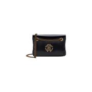 Stijlvolle Logo Schoudertas Roberto Cavalli , Black , Dames