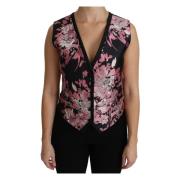 Elegante Brokaat Top met Bloemenpatroon Dolce & Gabbana , Multicolor ,...