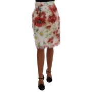 Bloemrijke hoge taille potloodrok Dolce & Gabbana , Multicolor , Dames