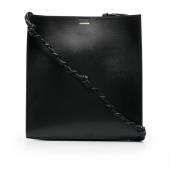 Stijlvolle Medium Tas voor Tangle Jil Sander , Black , Dames