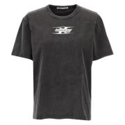 Blade Logo T-Shirt Alexander Wang , Gray , Dames