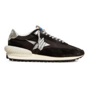 Hardloopmarathon Nylon Suede Sneakers Golden Goose , Black , Heren