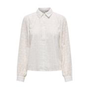 Lange Mouw Shirt Onlnadine Stijl Only , Beige , Dames