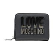 Lente/Zomer Dames Middel Portemonnee Love Moschino , Gray , Dames