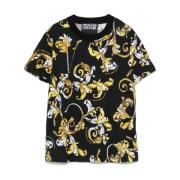 Zwarte T-shirts en Polos Versace Jeans Couture , Black , Dames