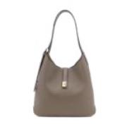 Deco Pebbled Leather Large Shoulder Bag Kate Spade , Brown , Dames