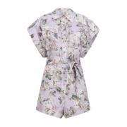 Bloemen Zak Playsuit Zimmermann , Multicolor , Dames