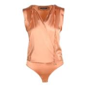 Elegante Avond Gebreide Top Patrizia Pepe , Pink , Dames