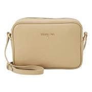 D M Crossbody Martellata Tas Patrizia Pepe , Beige , Dames