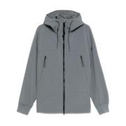 Grijze Goggle Hoodie Jas C.p. Company , Gray , Heren