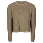 Stylish Crewneck Sweatshirt MM6 Maison Margiela , Beige , Dames