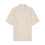 Elegante Lichtgewicht Shirt in Unieke Mix Nn07 , Beige , Heren