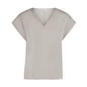 Korte Mouw Blouse Top Penn&Ink N.Y , Gray , Dames