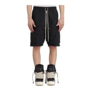 Zwarte Cargo Bermuda Shorts Rick Owens , Black , Heren