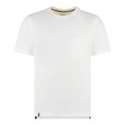 Biologisch Katoenen Crew-Neck T-Shirt PS By Paul Smith , White , Heren