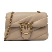 Sheep Nappa Love Puff Baby Clutch Pinko , Beige , Dames