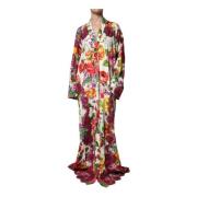 Bloemen Kant Zijden Abaya Lange Mouwen Dolce & Gabbana , Multicolor , ...