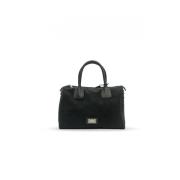 Zwarte en Zilveren Leren Handtas Jr-W-1089 John Richmond , Black , Dam...