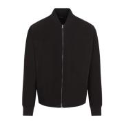 Donkerbruine Leren Jas Ermenegildo Zegna , Black , Heren