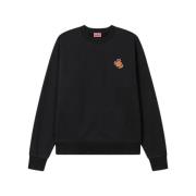 Zwarte Pop Sweater Geborsteld Fade Print Kenzo , Black , Heren