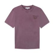 Geborduurd Casual T-shirt Maison Labiche , Purple , Heren