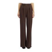 Wollen Riem Broek Elisabetta Franchi , Brown , Dames