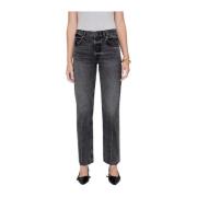 Vintage-geïnspireerde Kate Straight Leg Jeans Anine Bing , Gray , Dame...