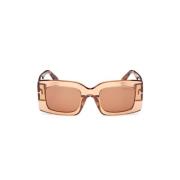 Elegante Brigitta Eyewear Collectie Tom Ford , Brown , Unisex