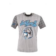 Heren Leo Baseball T-shirt Dolce & Gabbana , Gray , Heren