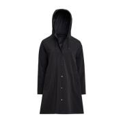 Lichtgewicht Matte A-Lijn Regenjas Stutterheim , Black , Dames