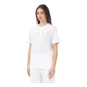 Witte T-shirt met bedrukt logo Marni , White , Dames