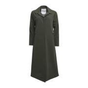 Matte Lange Regenjas met Aqua-Guard Zakken Stutterheim , Green , Dames