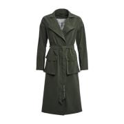 Matte Trenchcoat met Modern Design Stutterheim , Green , Dames