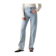 High Rise Straight Jeans Calvin Klein , Blue , Dames