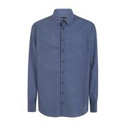 Fantasy Casual Shirt Giorgio Armani , Blue , Heren