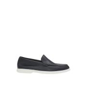 Gestempeld leren loafers Hugo Boss , Blue , Heren