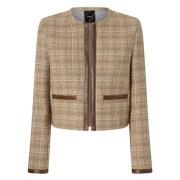 Tweed Finale Beige Grijs Zilver Pinko , Beige , Dames