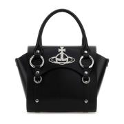 Betty Zwarte Leren Handtas Vivienne Westwood , Black , Dames