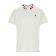 Witte Piquet Polo Shirt Vivienne Westwood , White , Heren