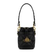 Kleine Kitty Emmerzak van Zwart Leer Vivienne Westwood , Black , Dames