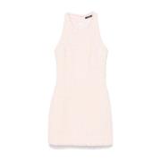 Bubblegum Roze Jurk met Rafelrand Balmain , Pink , Dames