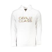 Luxe hoodie in het wit Cavalli Class , White , Heren