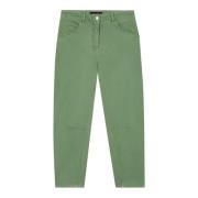 Authentieke Looseleg Denim Broek Luisa Cerano , Green , Dames