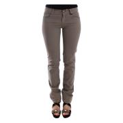 Chique Taupe Skinny Jeans Elegant Stijl Ermanno Scervino , Beige , Dam...