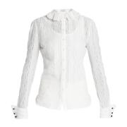 Geborduurde Blouse Saint Laurent , Beige , Dames